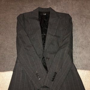 Zara grey pinstriped blazer